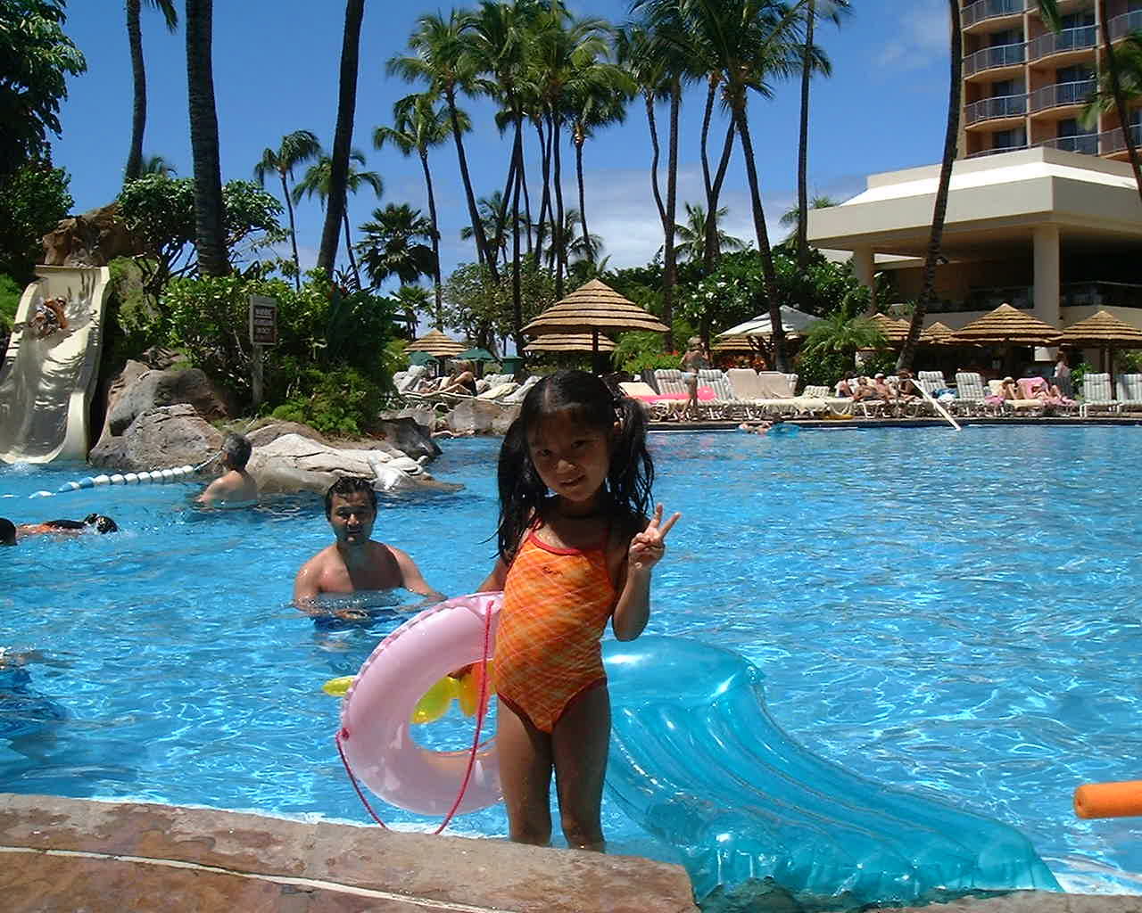 家族旅行、ハワイ、マウイ、シェラトン、カアナパリ、ウェスティン、スターウッド、個人旅行、海外ホテル、プール、マウイウエスト空港、カパルア空港,ウエスティン
