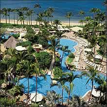 家族旅行、ハワイ、マウイ、シェラトン、カアナパリ、ウェスティン、スターウッド、個人旅行、海外ホテル、プール、マウイウエスト空港、カパルア空港,ウエスティンホテルのプール